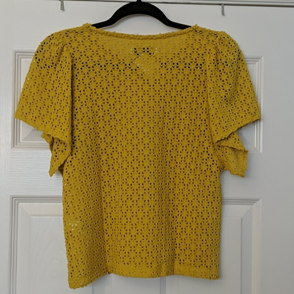 *Sold*MADEWELL Texture & Thread Eyelet Ruffle Top - Picture 6 of 6